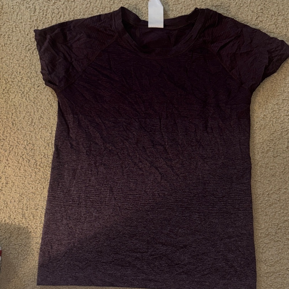 Athleta Dark Purple Short Sleeve Tee